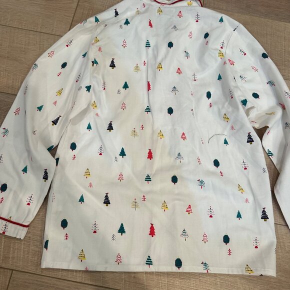 PETITE PLUME YOUTH SIZE 12 WHITE CHRISTMAS PAJAMA TOP - Picture 6 of 8